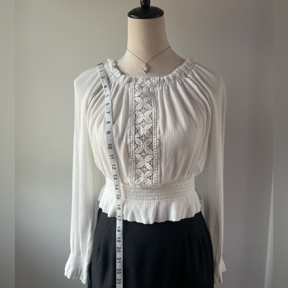 H&M White Boho Top - Picture 5 of 8
